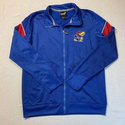 GEN2 KUKansas University Jay Hawks Zip Up Blue/Red Jacket 10/12 Medium
