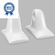 RattanView 2 Pcs White Porcelain Ceramic about 2.5 x 4 x 5 inches,