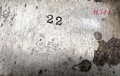 #ad STANLEY 22 Toothing Plane iron 12 112 Scraper tool OLD LOGO $67.00