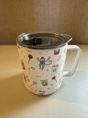 Starbucks Roller Rabbit Stainless Steel Mug Coffeehouse NEW