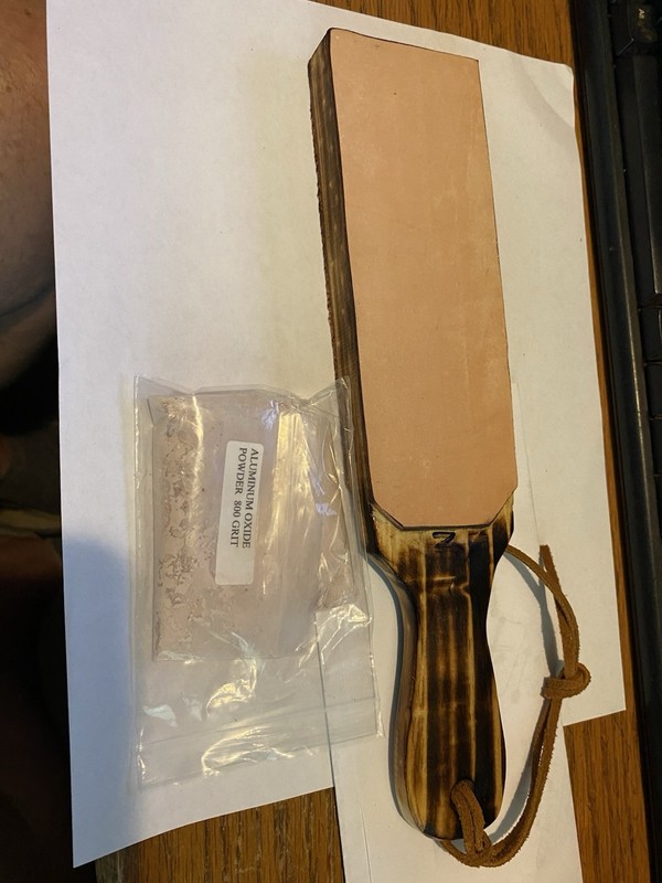 leather strop sharpening Pine