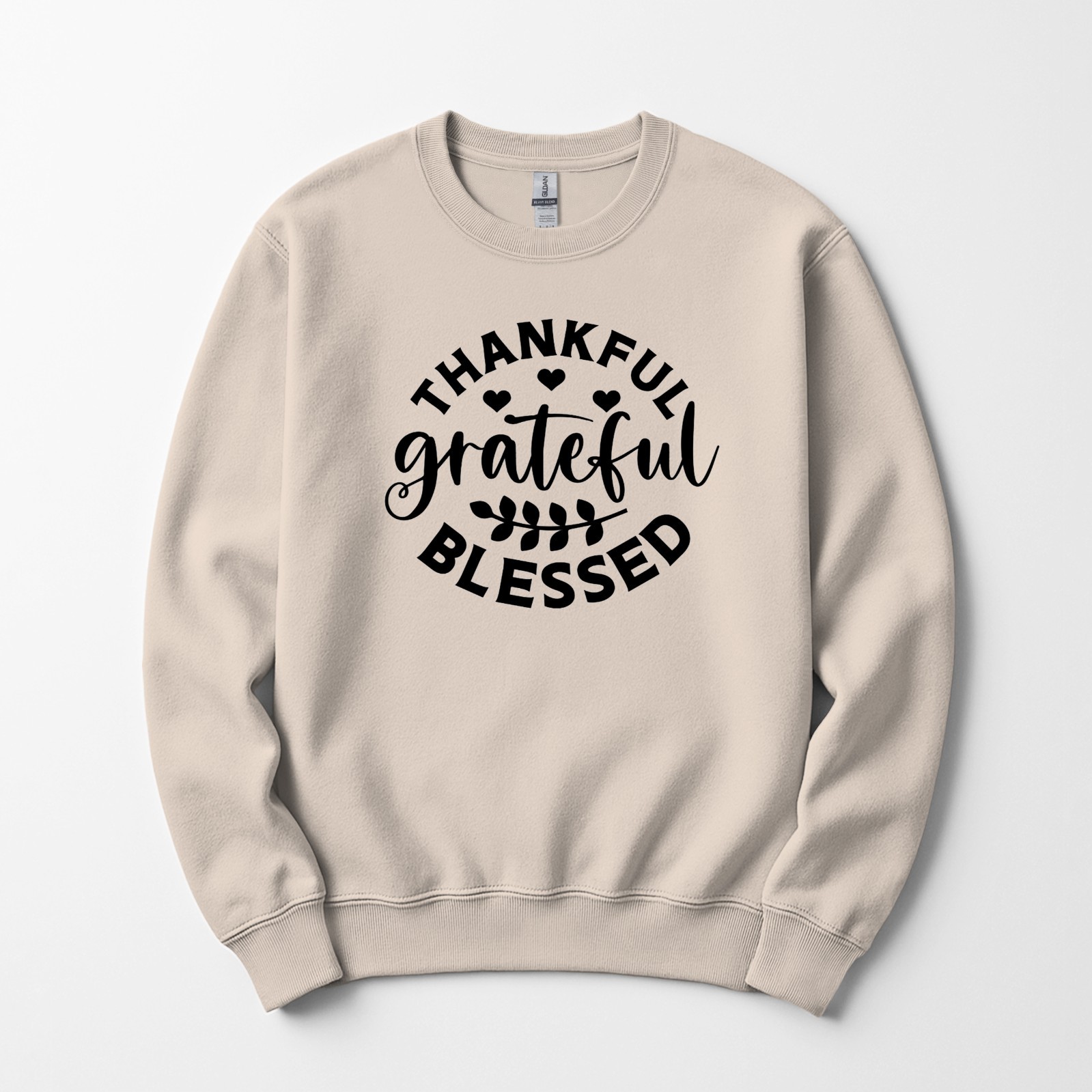 Thankful Grateful Blessed Sweatshirt Crewneck Unisex Men Womens Religious Faith