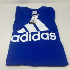 adidas Essentials Big Logo Tee Team Royal Blue/White Men  s S
