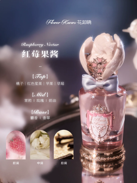 Flower Knows Knight Unicorn Series Perfume para Mujer NUEVO Perfume Dulce Floral Frutal 3