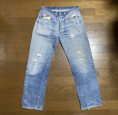 Vintage 70s Levi s 501 Red Tab Selvedge Jeans W33 L33 USA Made Paper Patch