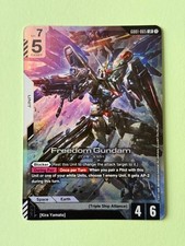 GD01-065 Freedom Gundam : LR Holofoil Gundam TCG Card : GD01: Newtype Rising