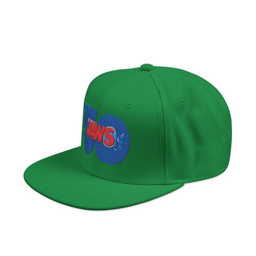 Cool & Trendy Jaws 50th Anniversary Embroidered Snapback Cap - Picture 57 of 86