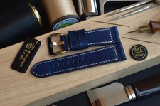 24 mm Cinturino artigianale fatto a mano Pam Italy Vintage Leather Watch Strap