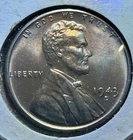 1943-D Steel Wheat Cent Penny Mint State Uncirculated WWII Steel Coin