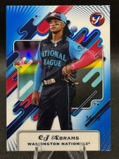 2025 Topps Pristine - C.J. Abrams #259 Blue Refractor /75