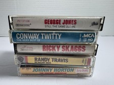 A Lot of 5 Country Cassettes G. Jones R. Travis R. Skaggs C. Twitty J. Horton