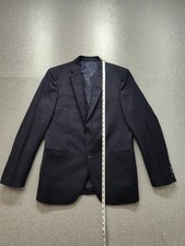 Theory Men Blazer 40R Black Long Sleeve Single Breasted Barrel Cuff Comfortable