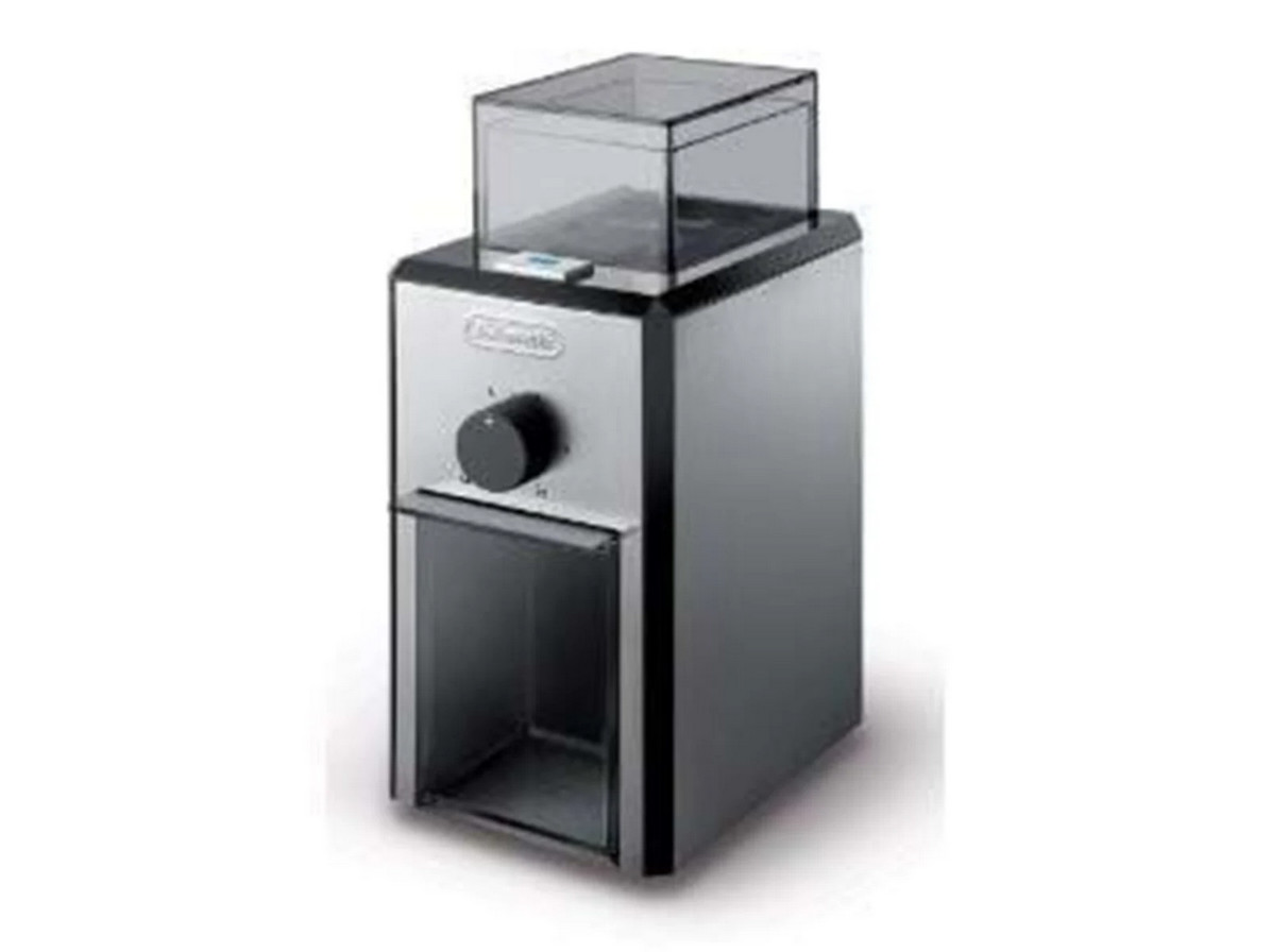 Delonghi Edelstahlfarben Kaffeemühle "Kg89" 110 W Kegelmahlwerk 120 Gbohnenbehälter von Baur - Image 2