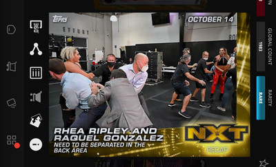 TOPPS WWE SLAM DIGITAL CARD 2020 RHEA RIPLEY RARE NXT RECAP OCTOBER 14TH BASE