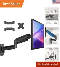 Ergonomic Computer Monitor Wall Mount for 22"-35" Screens - Full Motion Arm