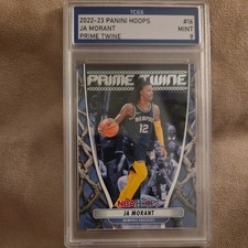 MINT 9!  2022-23 Panini NBA Hoops Prime Twine Holo Ja Morant #16 MINT 9!!!