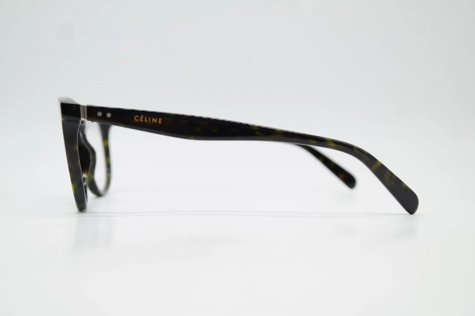 Occhiali CELINE CL 41349 Marrone Argento Oro Ovale Montatura Nuova - Immagine 2 di 4