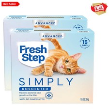 37 lbs Advanced Simply Unscented Cat Litter, Effective Clumping and Odor Control