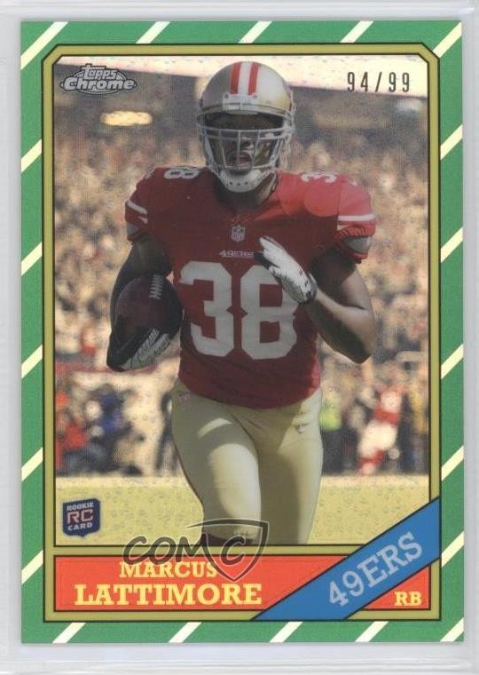 Marcus Lattimore Topps Chrome 1986 Insert #28 Refractor