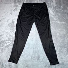 adidas Tiro Training Pants Youth Medium 12/14 Black Elastic Waist Ankle Zips