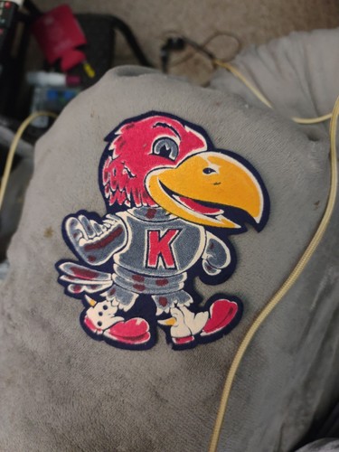 Kansas Jayhawks Iron-On Patch – 3.5" KU University Emblem | Red, Blue, Gold | Sew Or Iron On