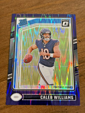 2024 Optic Football CALEB WILLIAMS Purple Shock RC CHICAGO BEARS
