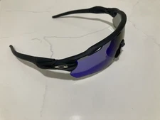 Oakley Radar EV Path Matte Black Sunglasses with Polarized Galaxy Blue Lens