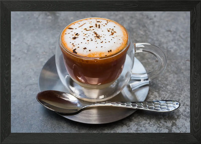 Frappuccino Coffee Delight Gerahmtes Wandbild Poster Leinwanddruck Bild