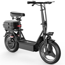 Electric Scooter Adults 30 MPH 43 Miles Range 14'' 1500W E-Scooter with Seat US