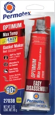 PERMATEX Optimum Red Rtv Silicone 3 Oz 12/Case 27038