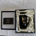 NEW Super Dad Coffee Mug Gift Tea Cup w/ Lid & Stirrer Spoon Black Ceramic Gold  — photo 3