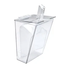 Cal-Mil 356 Wall Mount Scoop Holders, 6" W x 5.25" D x 11.5" H, Clear