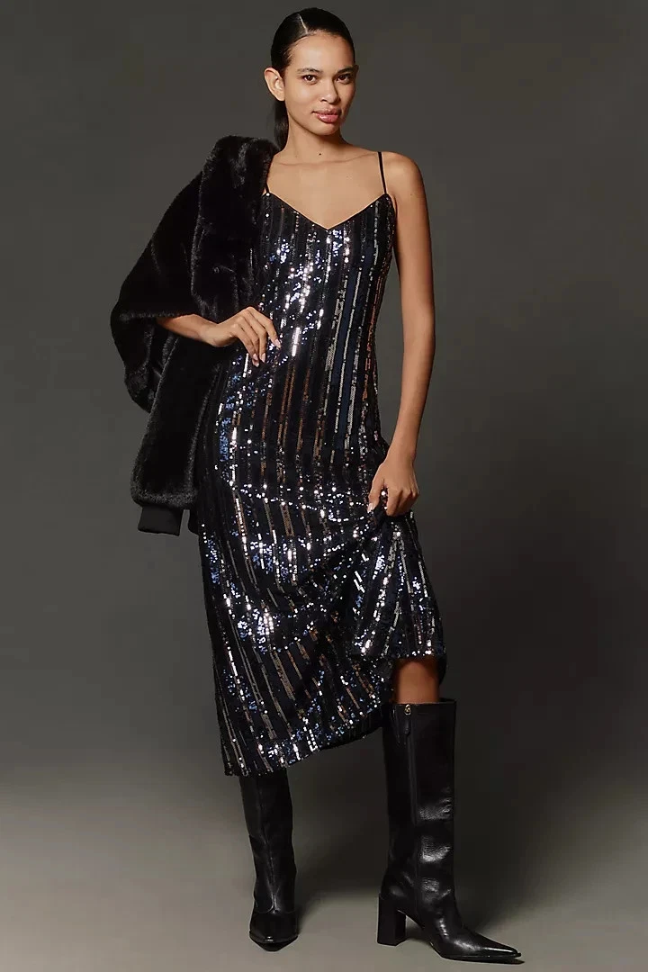 anthropologie black sequin dress Dresses for Women for sale Lollipop Candy Land Dress PromotionName:Black Friday Sale Cocktail dress Size:Size A (L to XXL)