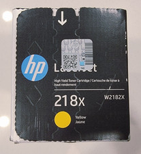 Genuine HP LaserJet 218X W2182X Yellow Toner Cartridge New in Sealed Box