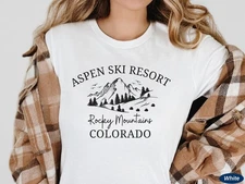 Aspen Ski Resort Shirt Travel Gift for Colorado Trip Lovers Souvenir Tee