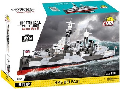 COBI - HMS BELFAST IWM Battleship - 1517 Pieces - 1/300 - COB4844