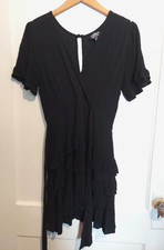 VTG  Y2k Angie Mini Dress Womens Smal lBoho Whimsigoth Dark Fairy Romantic