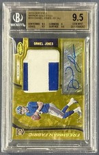 2019 Certified Daniel Jones Mirror Gold /10 Auto RPA Patch BGS 9.5/10 Colts RC