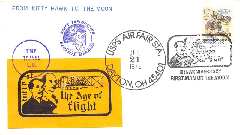 10th ANNIVERSARY APOLLO 11 LIFTOFF FROM MOON CACHET, DAYTON, OH  7/21/79-SC# C92