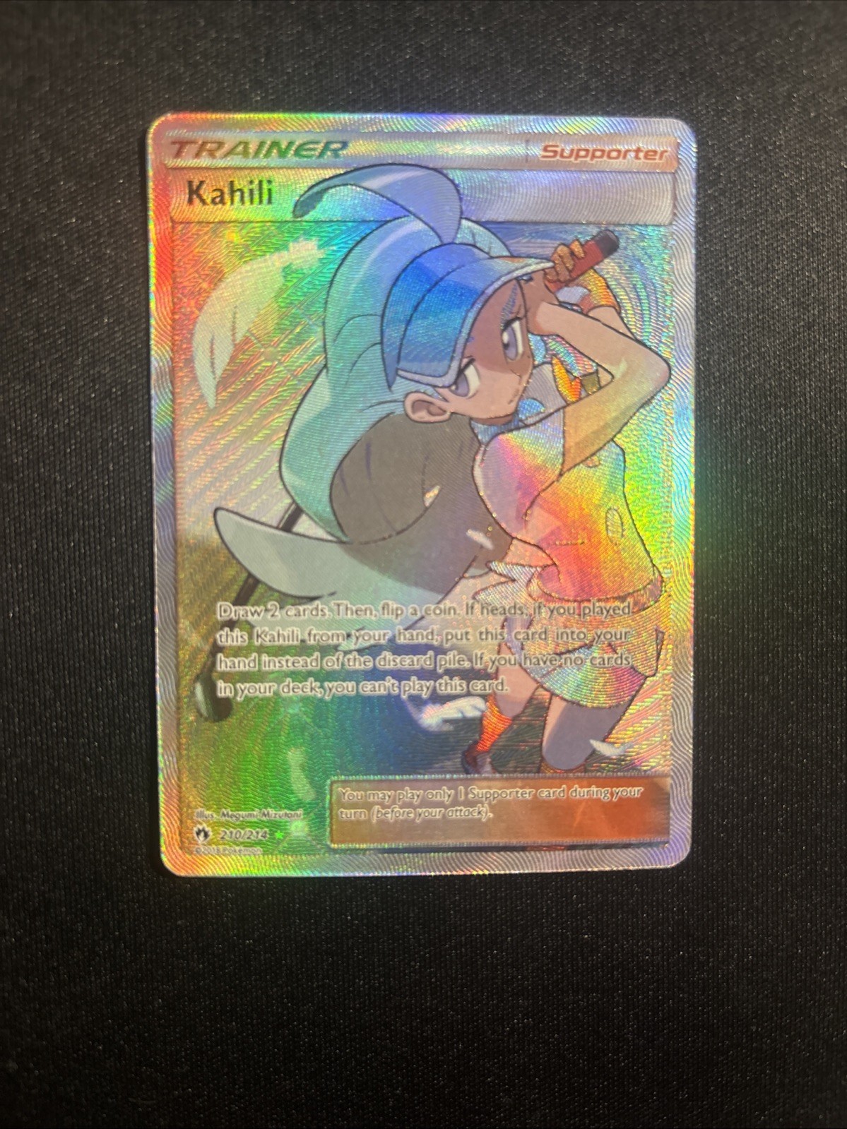Pokémon TCG Kahili Lost Thunder 210/214 Full Art Trainer Holo Sun & Moon
