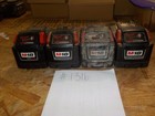 Milwaukee 18v Lot 4 9ah batteries for parts/repair # 1316 — photo 1