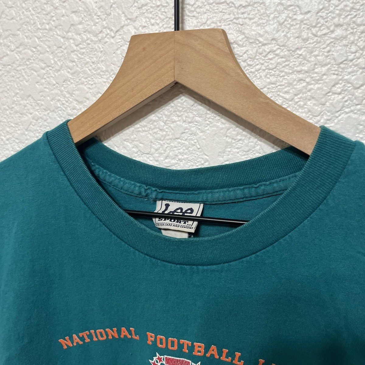 Vintage Lee Sport Miami Dolphins T-shirt Teal Men