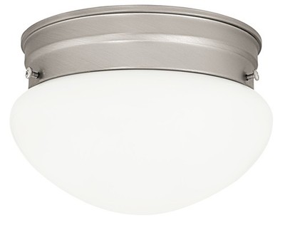 Capital Lighting 5356 Nickel Single Light 7''W Flush Mount Ceiling Fixture