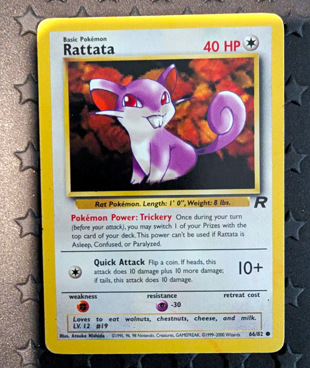 Pokémon TCG Rattata Team Rocket 66/82  Common Regular 1999 40HP