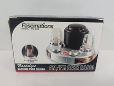 New Fascinations AM/FM Radio Nostalgic Light-up Vacuum Tube Design PM-205