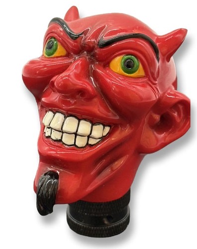 VRHTF VTG NHRA ED BIG DADDY ROTH STYLE HAND MADE & PAINTED RED DEVIL SHIFT KNOB