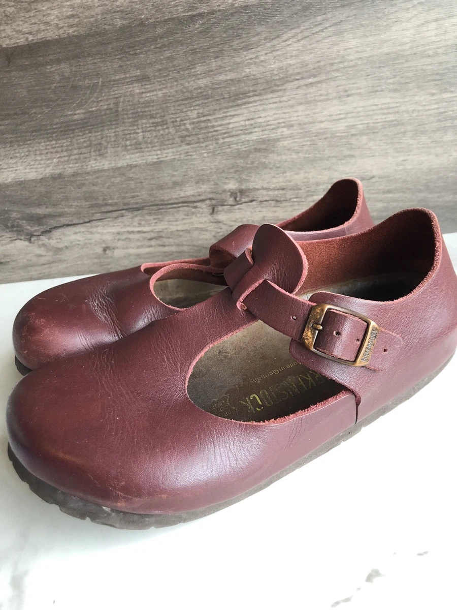 Birkenstock Mary Jane Leather Upper Comfort Shoes for Women for