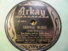 1947 Jazz DAN BURLEY & SKIFFLE BOYS Chicken Shack Shuffle/ Blues ARKAY DB 1001