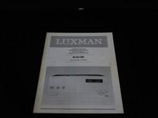 Manuale utente amplificatore di potenza ORIGINALE Luxman M-03 B