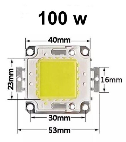 CHIP LED 10W/20W/30W/50W/100W BIANCO FREDDO/BIANCO CALDO RICAMBIO FARO A LED - Imagen 6 de 6